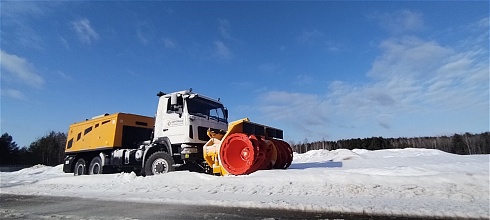 Фрезерно-роторный снегоочиститель SB 500 - SBE 300 на шасси МАЗ 6х6