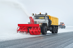 Шнекороторный снегоочиститель SB 500 - SBE 250 на шасси УРАЛ 6х6