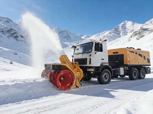 Фрезерно-роторный снегоочиститель SB 500 - SBE 300 на шасси МАЗ 6х6